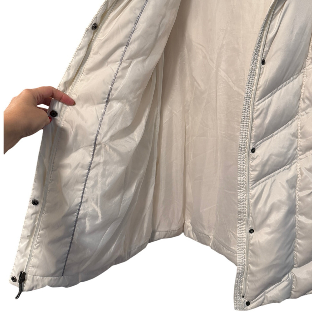 Andrew Marc XL Down Puffer Walker Jacket $295 Faux Fur Hood Waterproof White NEW - Picture 8 of 11